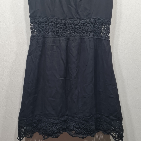 Xhilaration Sleeveless Black Lace Detail Dress Size XS - Picture 5 of 13